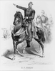 Military Man Over Horse Pointing Image