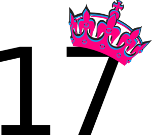 Pink Tilted Tiara And Number 17 Clip Art at Clker.com - vector clip art  online, royalty free & public domain