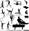 Free Gymnastics Clipart Black And White Image