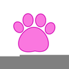 Dog And Paw Print Clipart Image