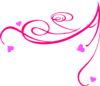 Decorative Pink Swirl Clip Art