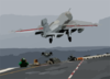 An Ea-6b Prowler Assigned To The Outlaws Of Electronic Attack Squadron One Forty One (vaq-141) Launches From One Of Four Catapults On The Flight Deck Aboard Uss Theodore Roosevelt (cvn 71) Clip Art