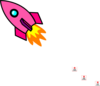 Pink Rocket Clip Art