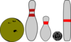 Bowling Pins And Balls Clip Art