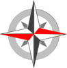 Red Grey Compass Final 4 Clip Art