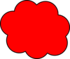 Red Cloud Clip Art