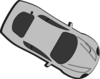 Gray Car - Top View - 330 Clip Art