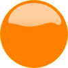 Orange Button 2 Clip Art