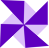 Purple Pinwheel 02 Clip Art