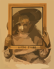 Girl Peeking Through Frame Clip Art