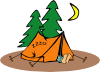 Camper Sleeping Clip Art