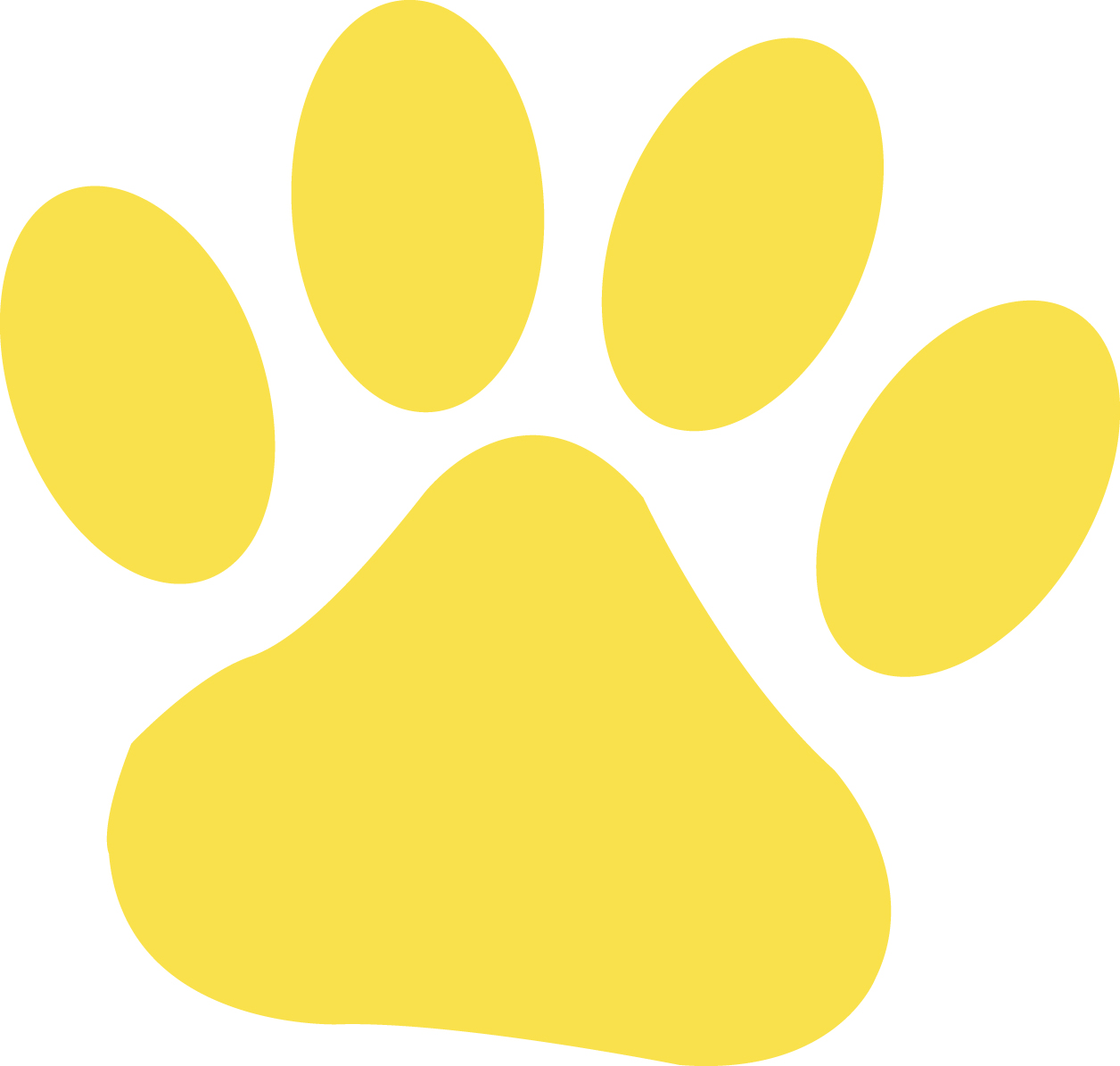 clipart of dog paw prints - photo #13
