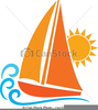 Yacht Sailing Clipart Image