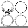 Holly Clipart Black And White Image