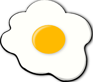 Egg Sunny Side Up Clip Art at  - vector clip art online, royalty  free & public domain