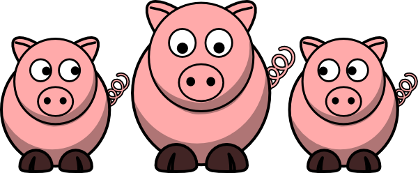 3 Pigs Clip Art At Vector Clip Art Online Royalty Free