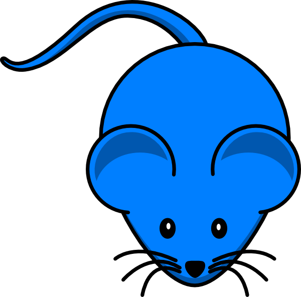 Blue Mouse Clip Art at Clker.com - vector clip art online, royalty free &  public domain