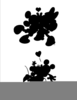 Mickey And Minnie Kissing Clipart Image