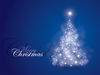Blue Christmas Card Image