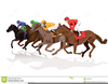 Clipart Horse Racing Winning Post Image