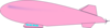 Pink Blimp Clip Art
