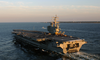 Uss Ronald Reagan (cvn 76) Exits The Chesapeake Bay Image