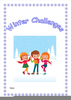 Playing In The Snow Clipart Image
