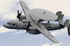 An E-2c Hawkeye Assigned To The Wallbangers Of Carrier Airborne Early Warning Squadron One One Seven (vaw-117) Image