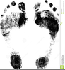 Free Baby Brown Foot Prints Clipart Image