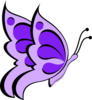 Butterfly Purple Light 05 Clip Art