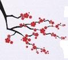 Fleurs De Cerisier Orientales Rouges Dasiatique D Carte Professionnelle P Baanf Image