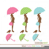 Pregnant Woman With Umbrella Clipart Image