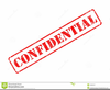 Confidential Rubber Stamp Clipart Image