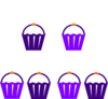 Purple Cake Stand Clip Art