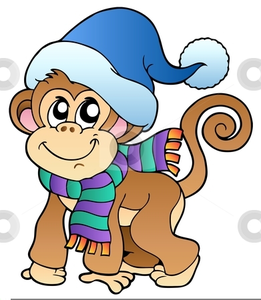 Monkey Animated Clipart Image