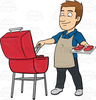 Free Clipart Man Grilling Image