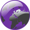 Purple Earth Clip Art