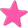 Pink Star Edited2 Clip Art