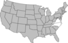 Highlighted United States Map Clip Art