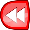 Backward Red Button Clip Art