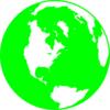 Green Globe Clip Art