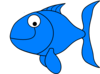 Blue Fish Clip Art