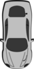 Gray Car - Top View - 270 Clip Art