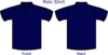 Navy Blue Polo Shirt Layout Clip Art