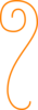 Orangevertical Flourish Clip Art