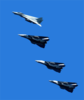 F-14dtomcats Fly Over The Deck Of Uss John C. Stennis (cvn 74) Clip Art