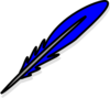 Blue Feather Clip Art