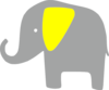 Elefante Amarillo Clip Art