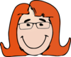 Woman With Orange Hair Clip Art