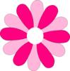 Pink Gerber Daisy Clip Art